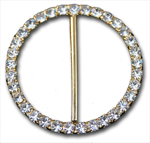 Spänne RUNT crystal/guld