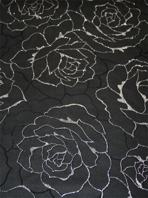 GLITTERROSOR svart/silver