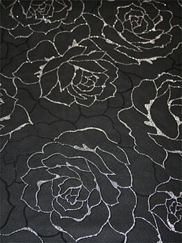 GLITTERROSOR svart/silver