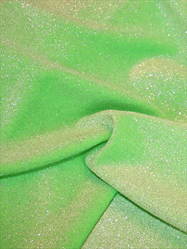 GLITTERSAMMET -neongrön/silver