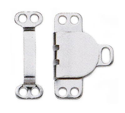 KJOLHAKE - 9,5 mm förnicklad