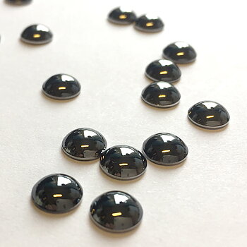 SS34 Jet Hematite, Cabochon