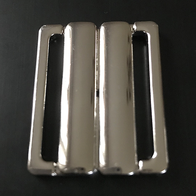 BIKINISPÄNNE - silver metallic/ fäste 3 cm