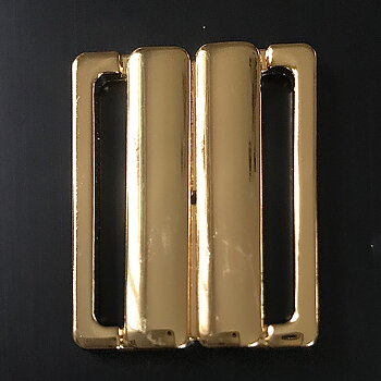BIKINISPÄNNE - guld metallic/ fäste 3 cm