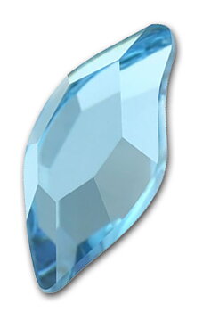 DIAMOND LEAF - Aquamarine 10x5 mm