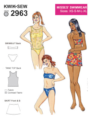 Bikini, kjol & linne. XS-XL