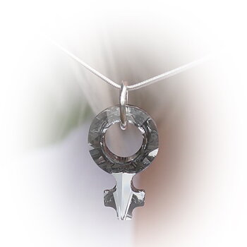 GIRLPOWER - Silver Night/halsband 30 mm