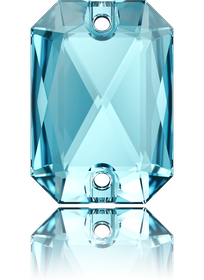 3252 EMERALD CUT Aquamarine 20x14 mm