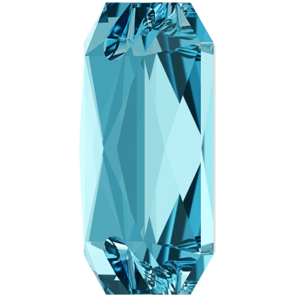 3252 EMERALD CUT Aquamarine 20x14 mm - 3