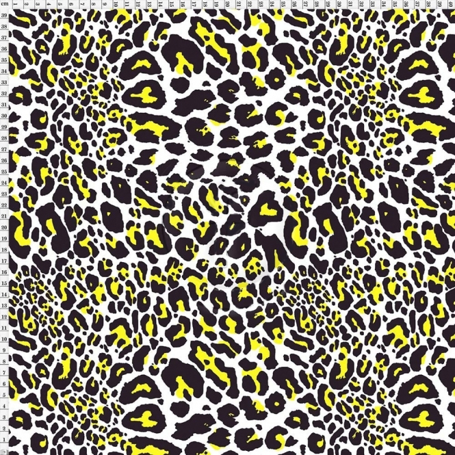 LEOPARD - neongul/svart/vit
