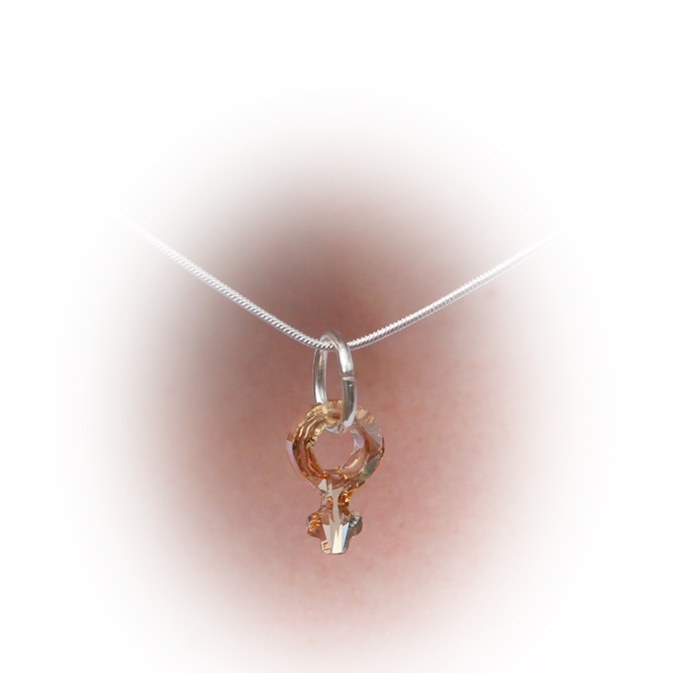GIRLPOWER - Golden Shadow/halsband 18 mm