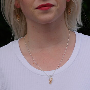 GIRLPOWER - Golden Shadow/halsband 18 mm