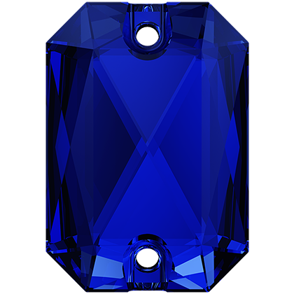 3252 EMERALD CUT Majestic Blue 14x10 mm - 2