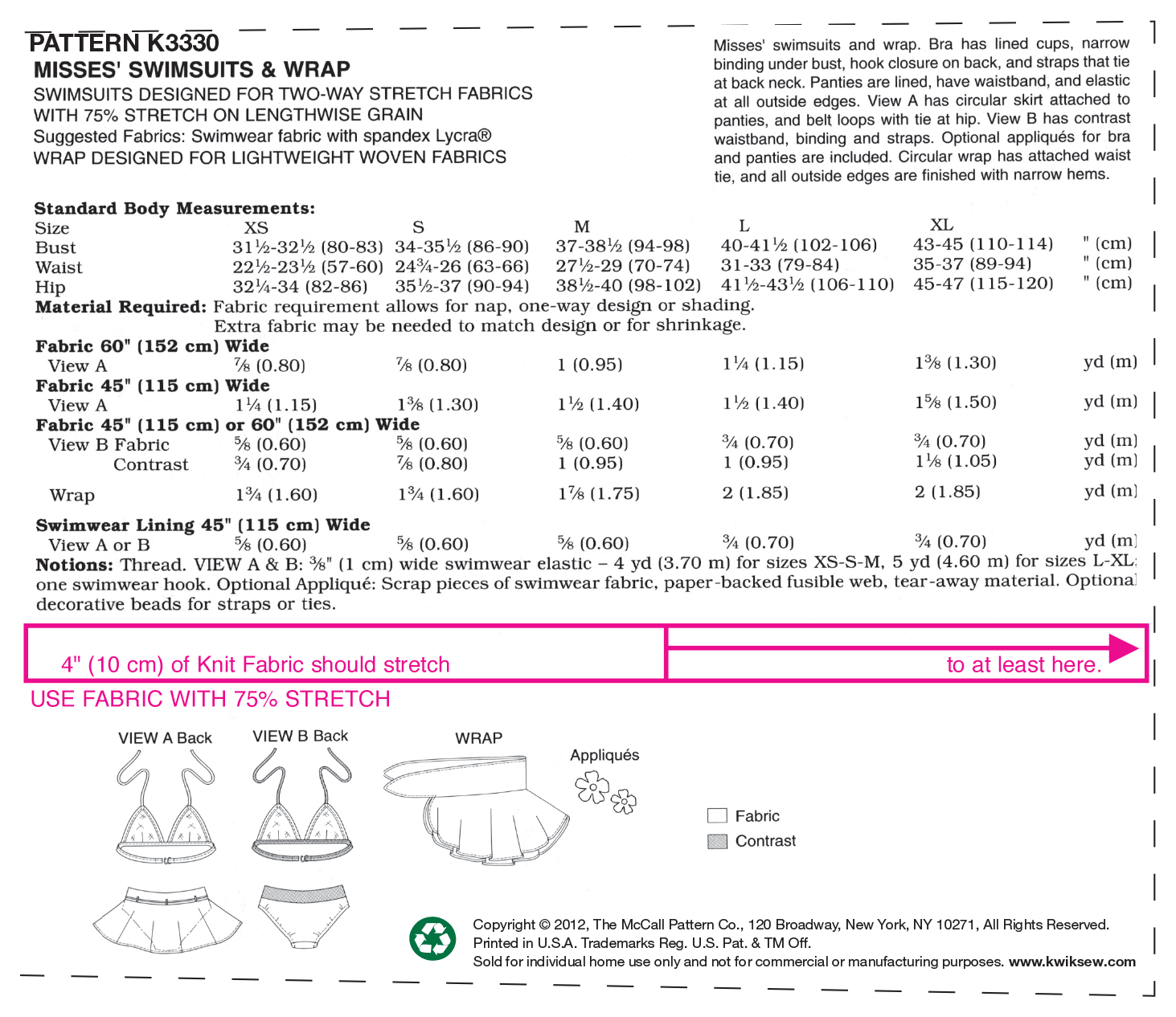 Bikini, kjol & wrap, XS-XL - 3
