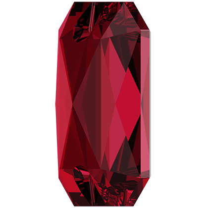 3252 EMERALD CUT Scarlet 14x10 mm - 3