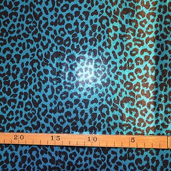 METALLICLEOPARD  turkos/svart
