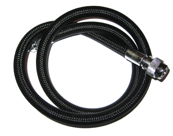 Inflatorslang LP Miflex svart - flera längder