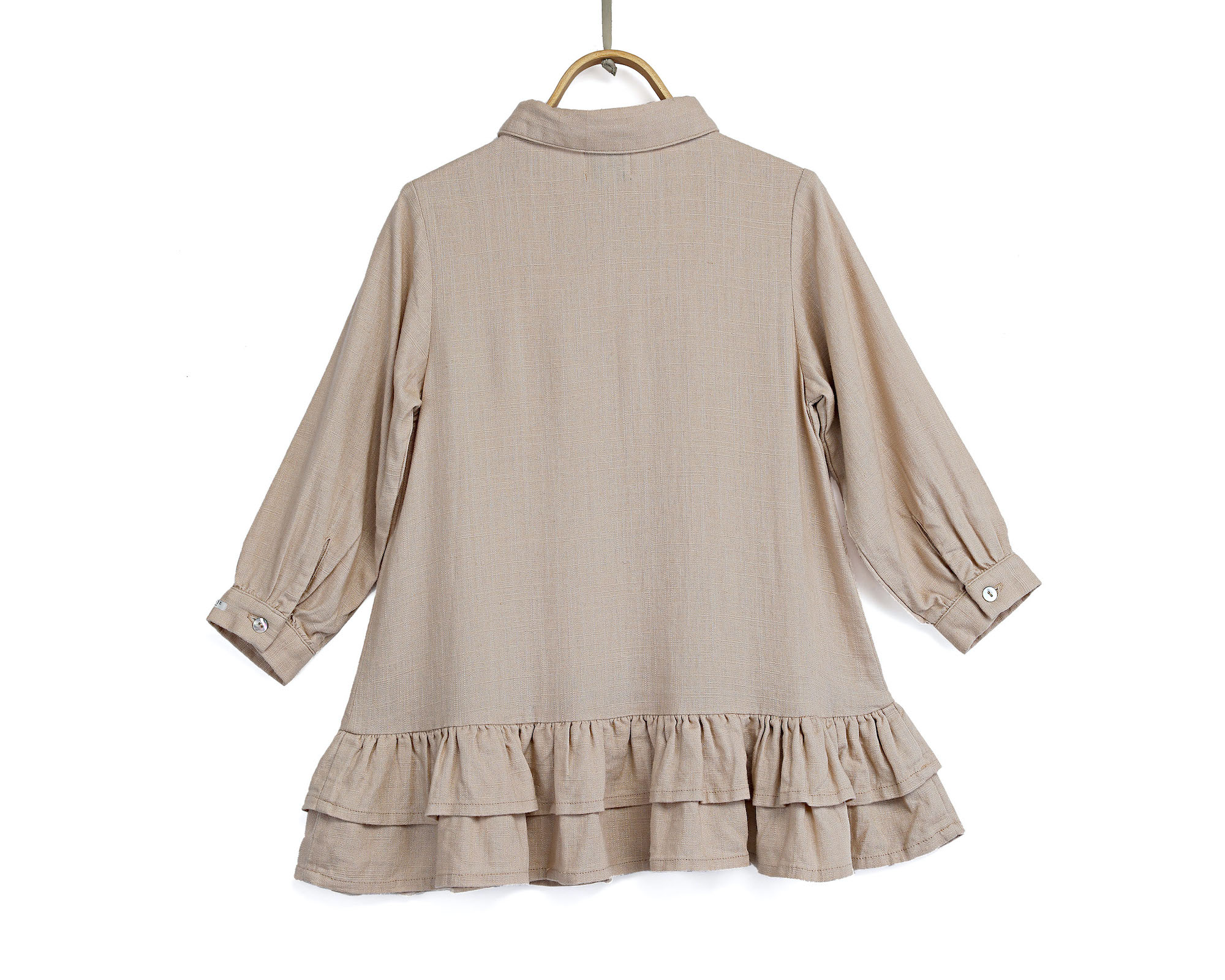 SKJORTKLÄNNING - BEIGE - 5