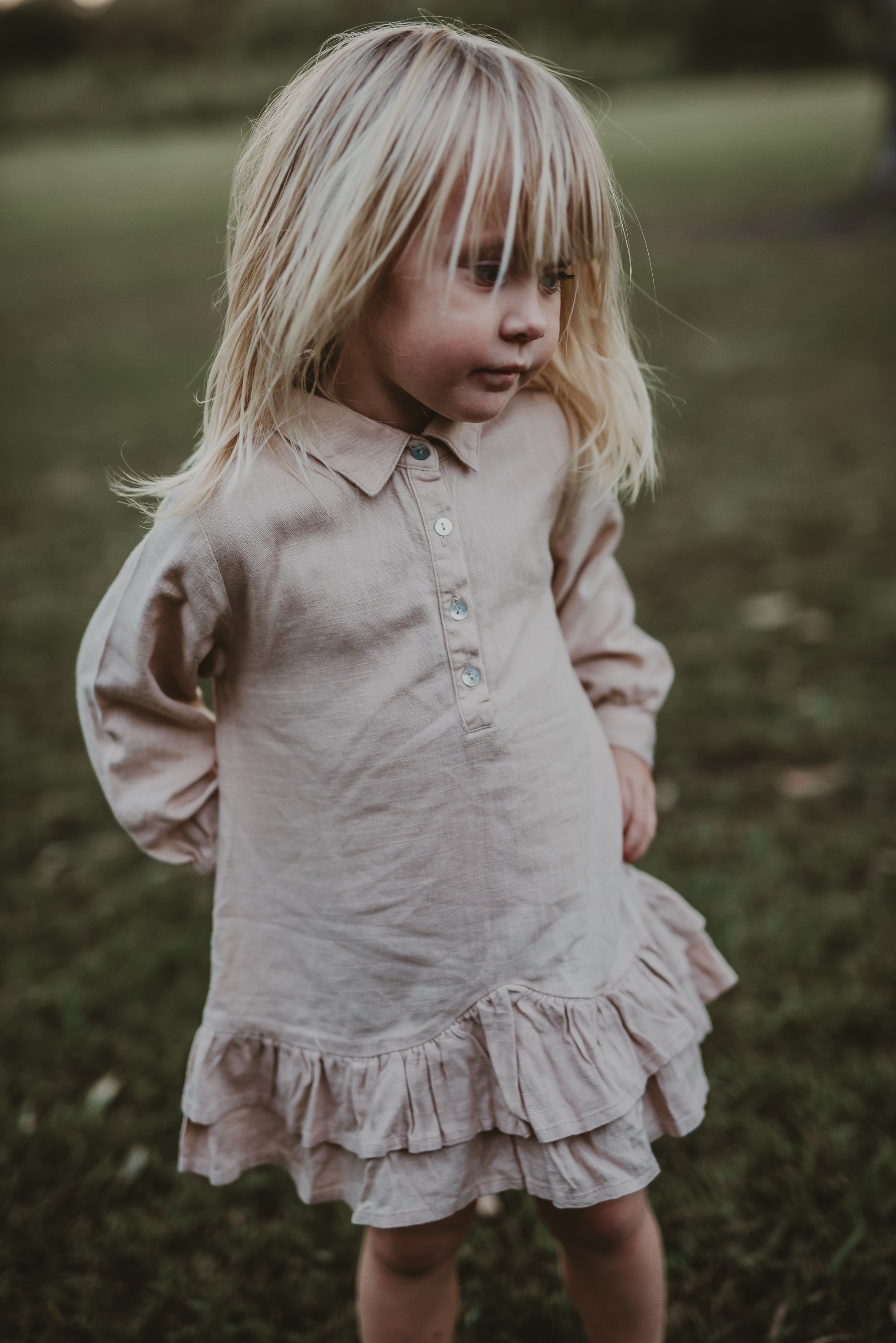 SKJORTKLÄNNING - BEIGE - 2