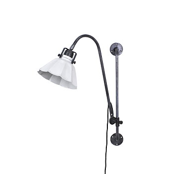 VÄGGLAMPA JUSTERBAR - GRAFIT/VIT