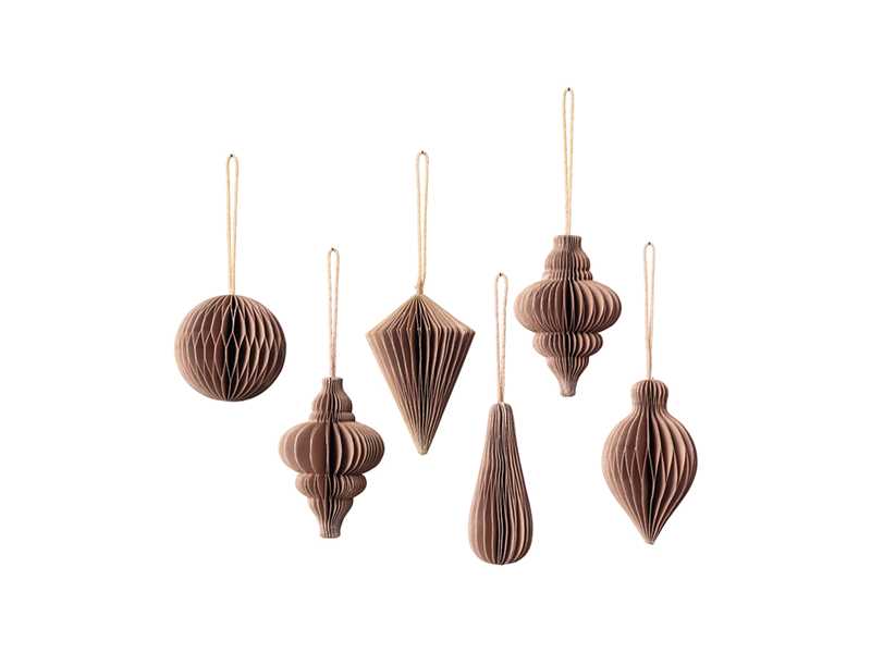 JULGRANSDEKORATION - PAPPERSFIGURER 6-PACK