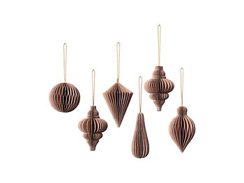 JULGRANSDEKORATION - PAPPERSFIGURER 6-PACK