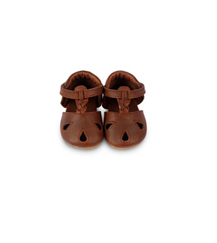 BABY SHOES - DARK BROWN