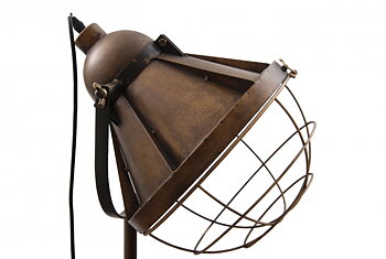GOLVLAMPA - BRONS/METALL