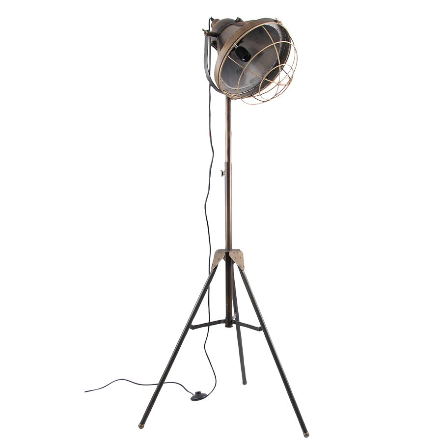 GOLVLAMPA - BRONS/METALL