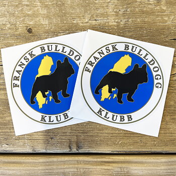Dekal Fransk Bulldogg Klubb
