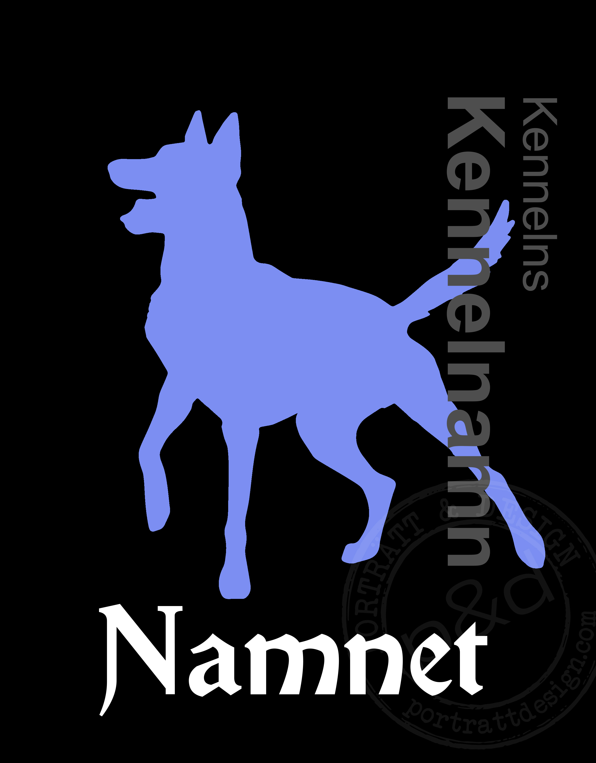 Tävlingspärm med siluett + namn - 9