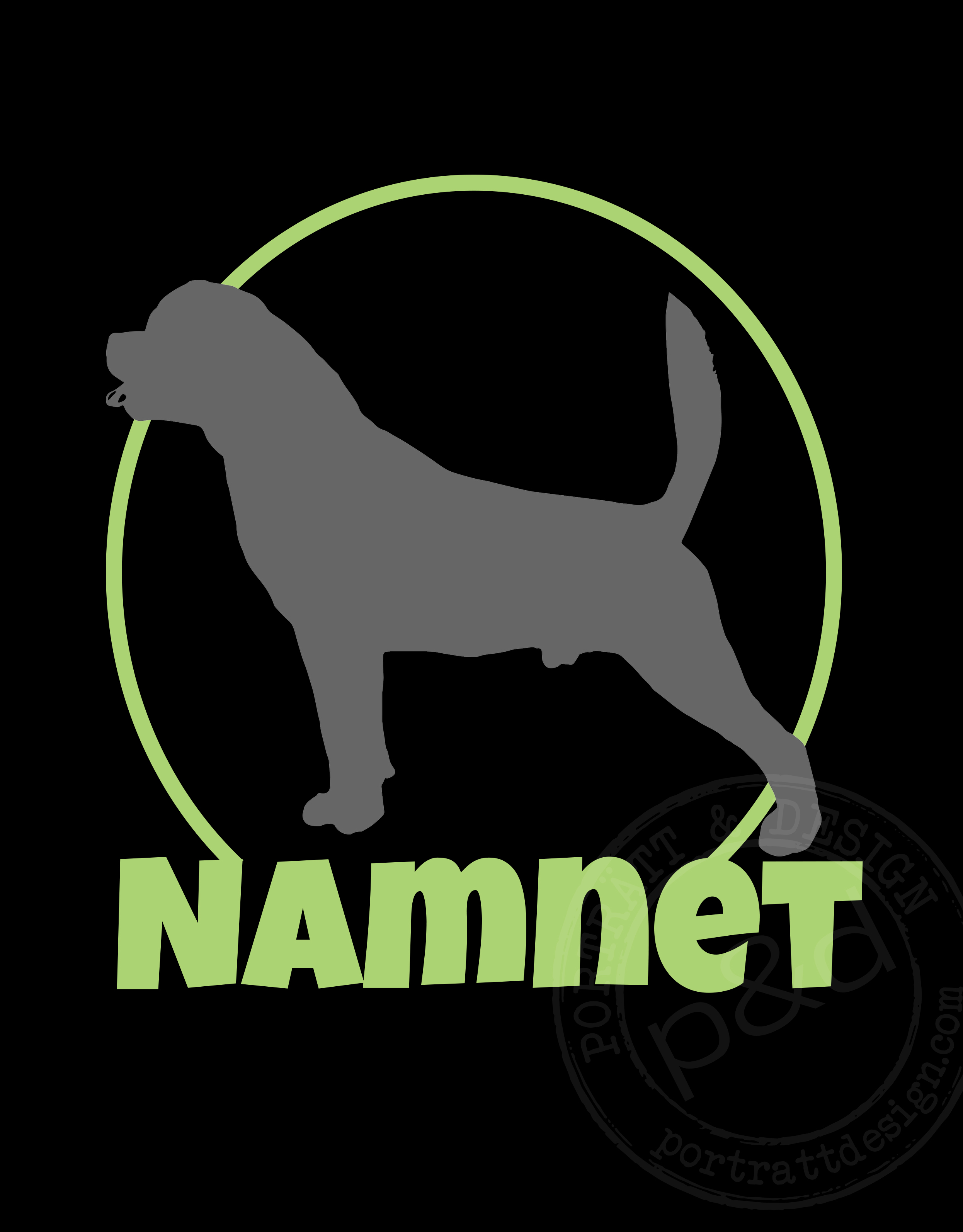 Tävlingspärm med siluett + namn - 10