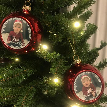 Julkulor med eget foto