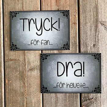 Outdoor signs text