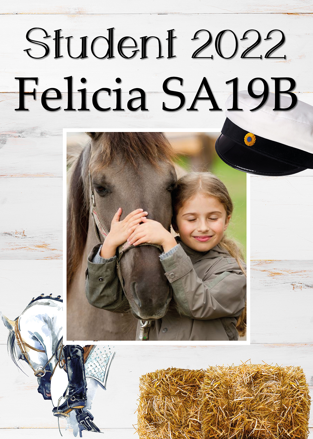 Student sign Horse
