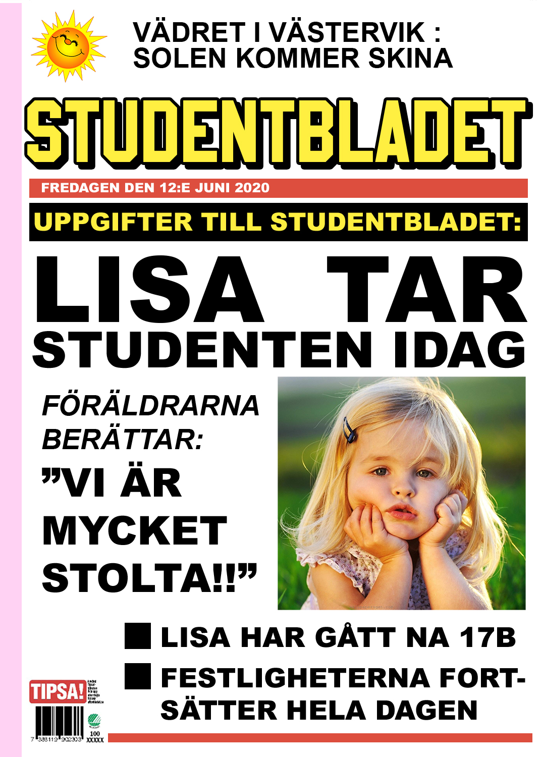 Student sign News