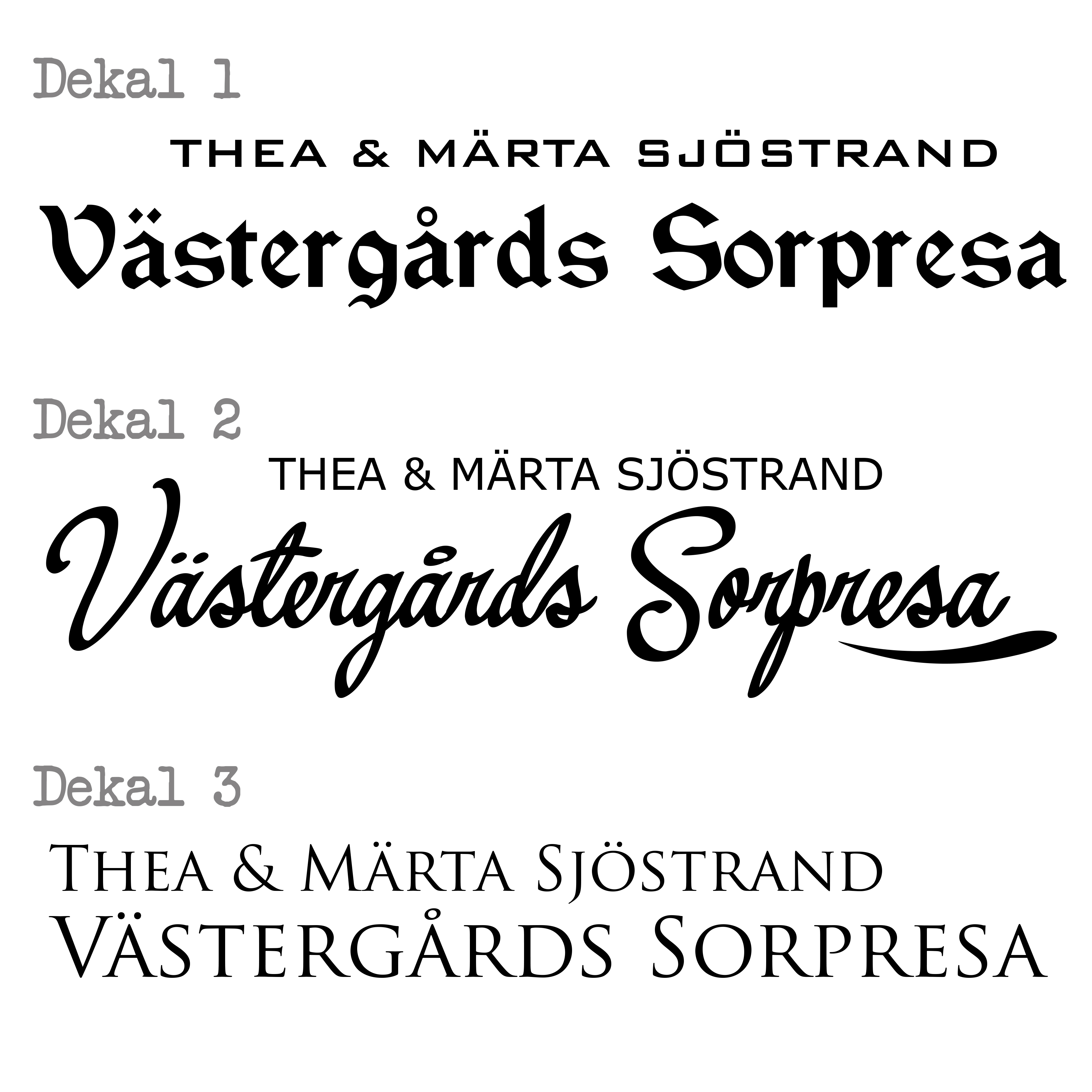 Dekaltext till hästtransport - 2