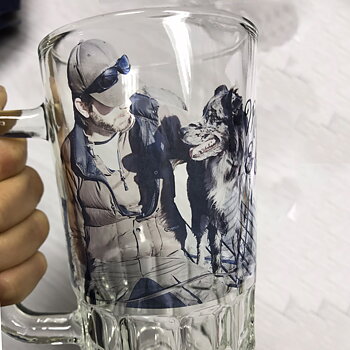 Beer glas own photo