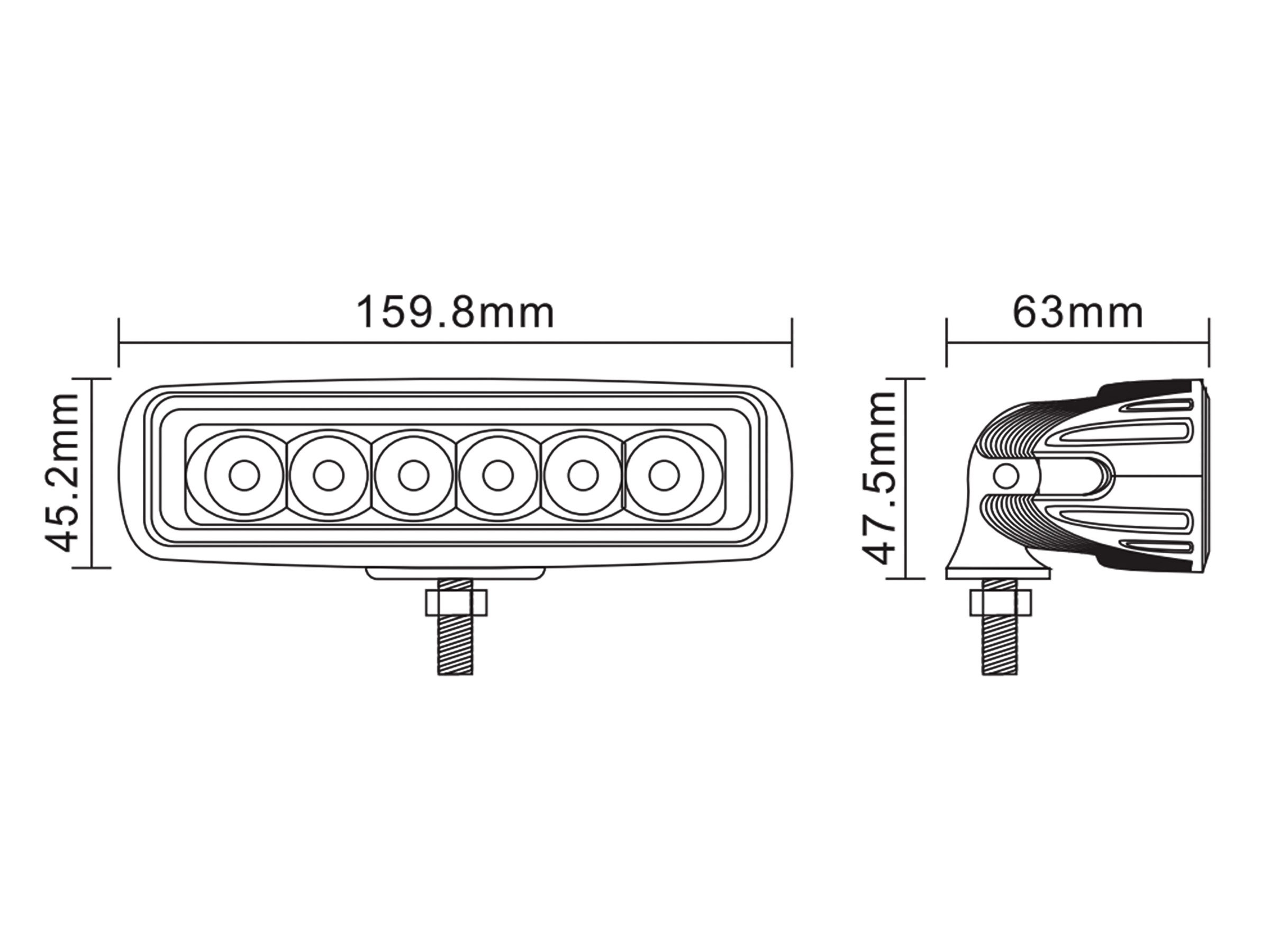 Arbetslampa LED 6x3 W Osram Flood - 2