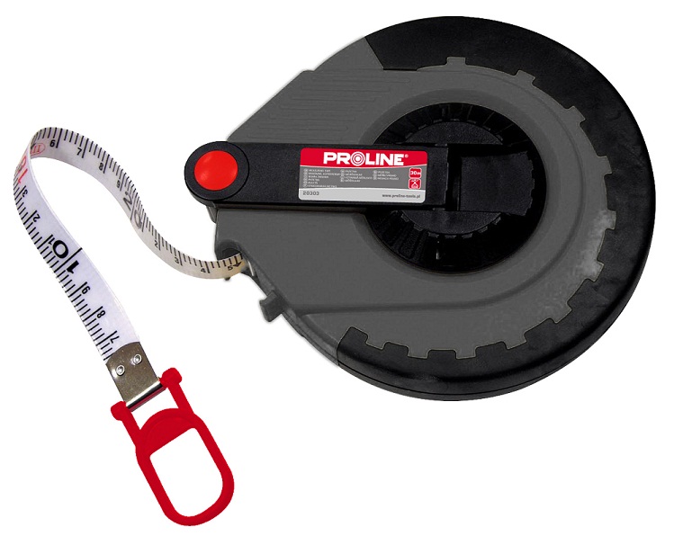 PROLINE TOOLS Måttband 30m, Fiberglas, l=30m, Proline