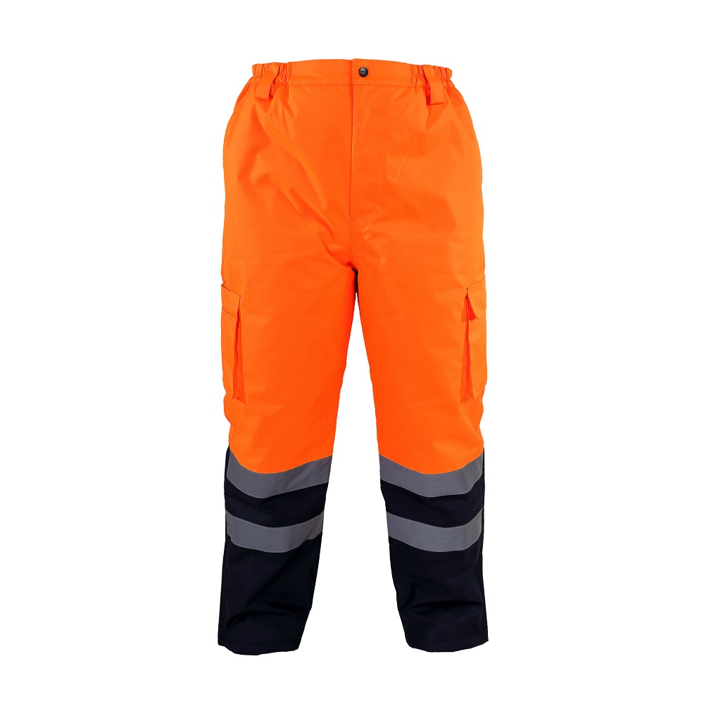 LahtiPro High Visibility Padded Pants, Orange, S , CE, LAHTI