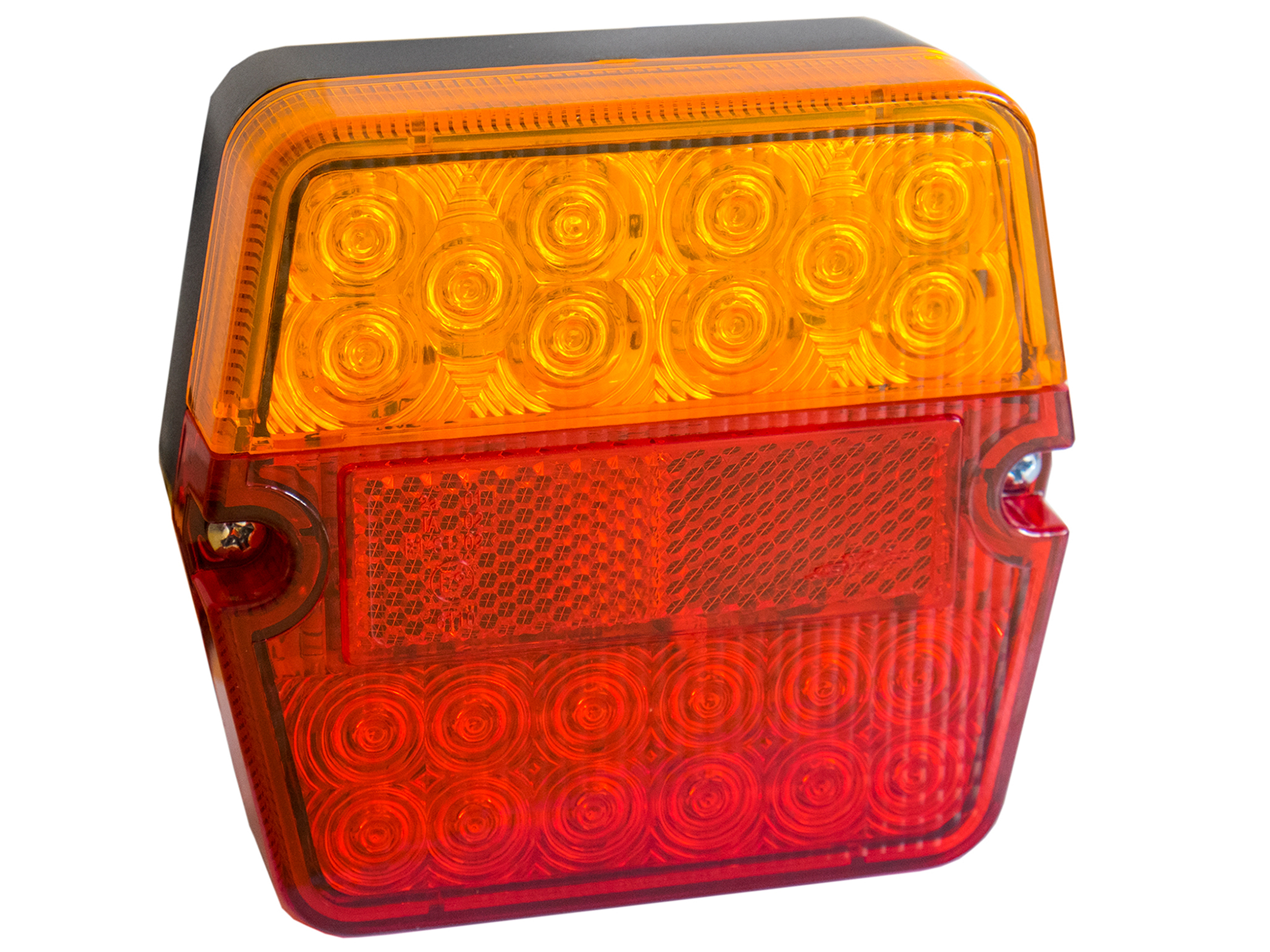Baklampa LED med skyltbelysning och reflex