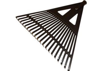 Plasträfsa för gräs och löv 430 mm, återvunnen plast, Beast