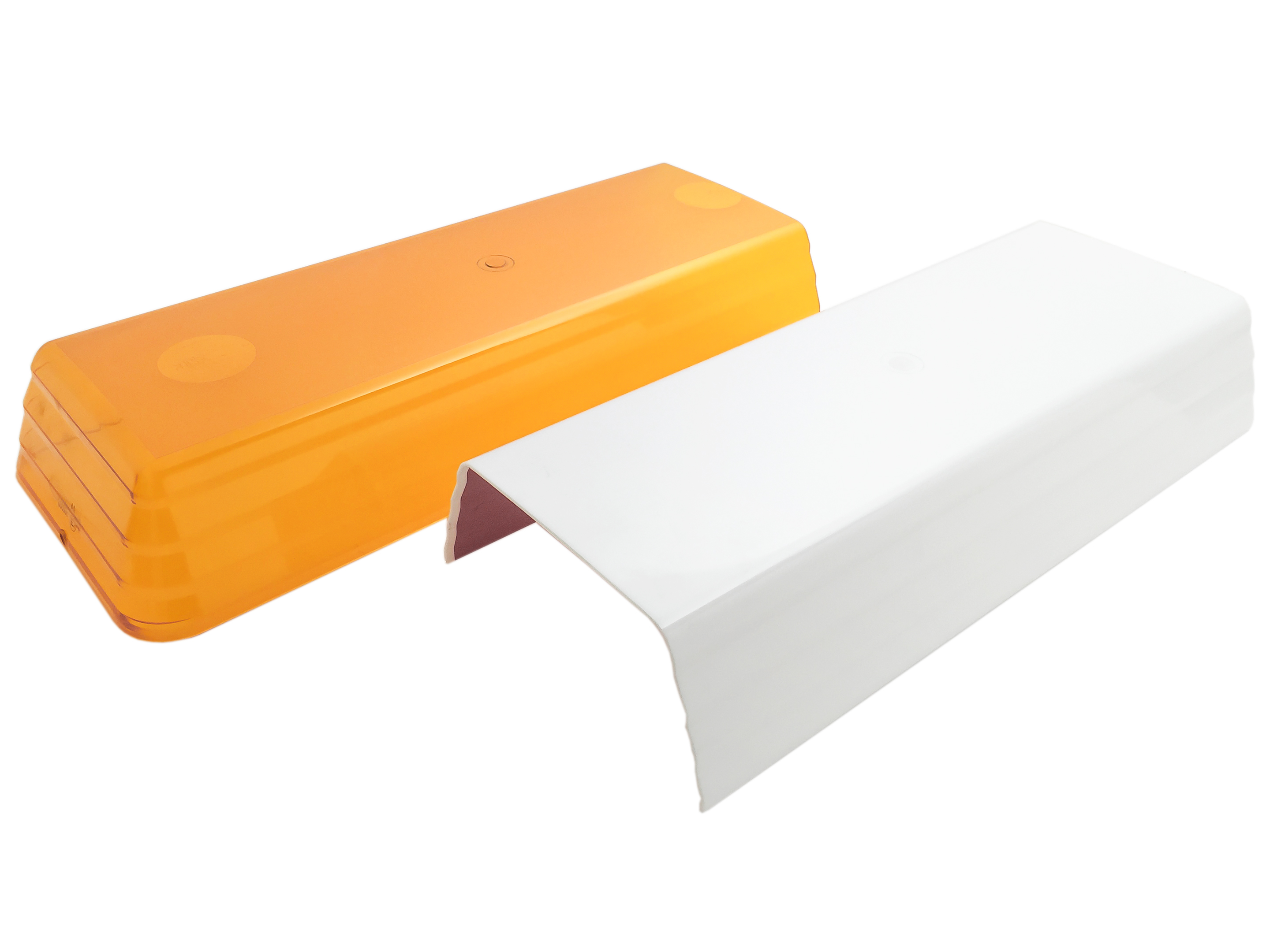 Reservglas serie 60, orange 480 mm mittdel
