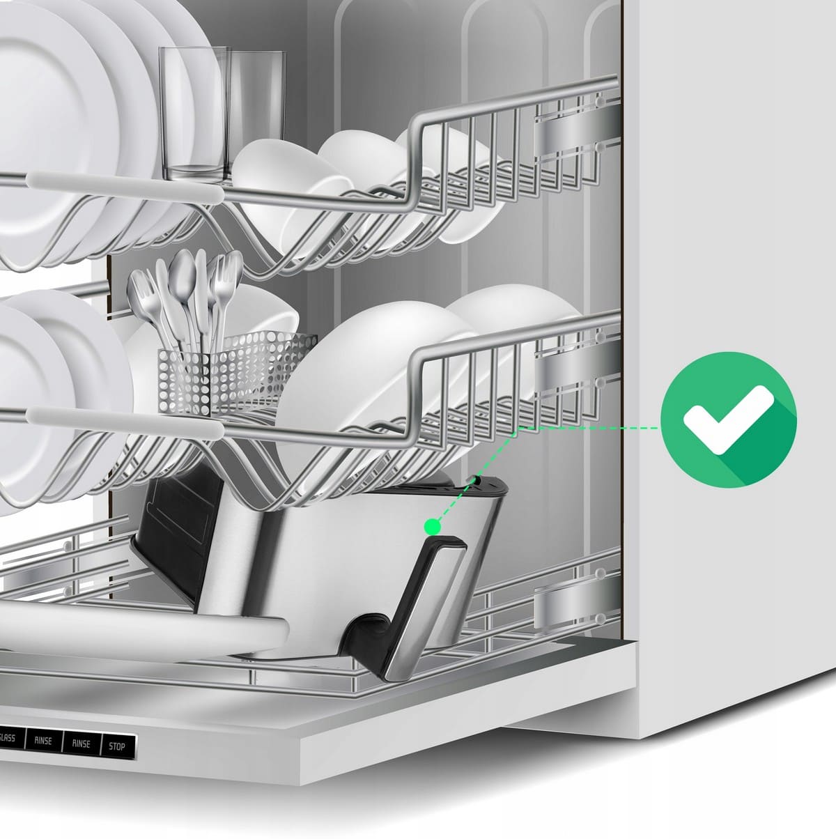 Övriga2 Varmluftsfritös Airfryer 8L – Hälsosam matlagning utan olja, 1800W, LCD, Lehmann Prokado - 9