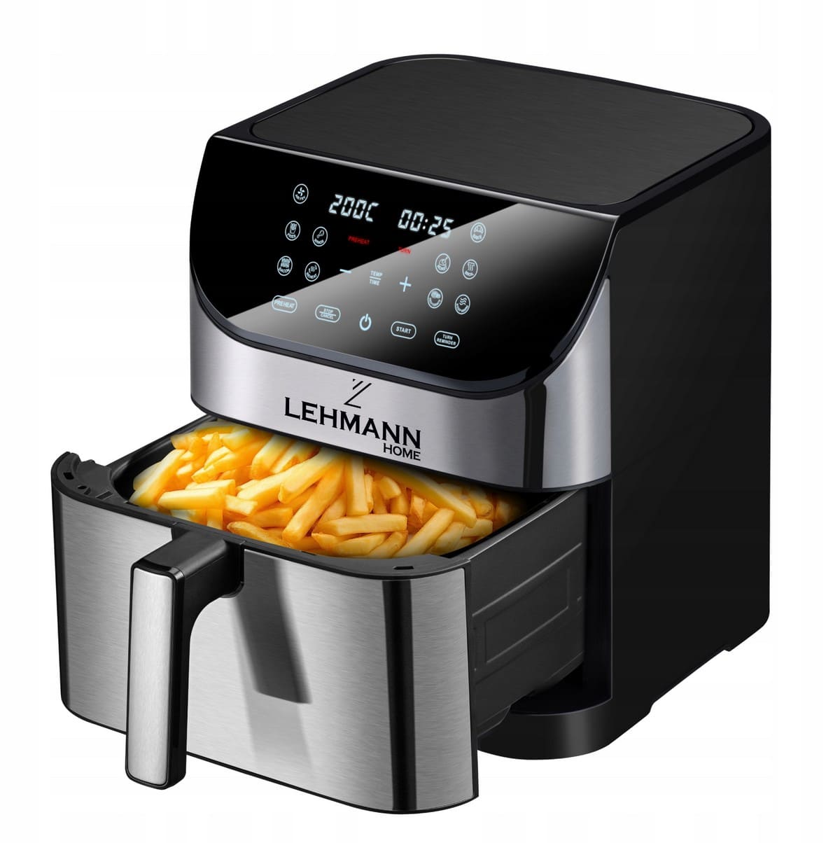 Övriga2 Varmluftsfritös Airfryer 8L – Hälsosam matlagning utan olja, 1800W, LCD, Lehmann Prokado