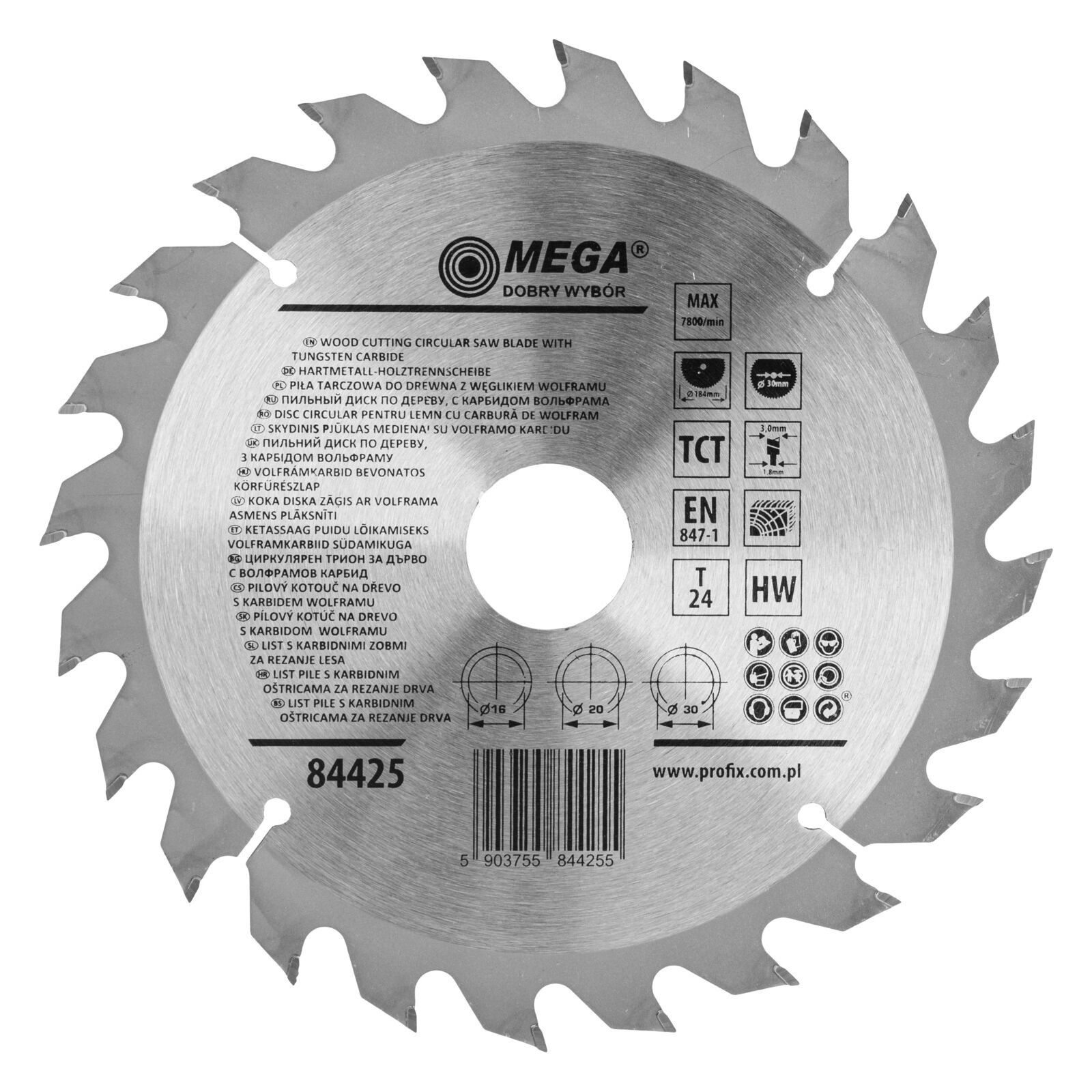 Circular Saw for Wood 160*18T*20/16 mm