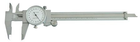 Mega Skjutmått med analog visare 150 mm, 0, 002 mm nogrannhet