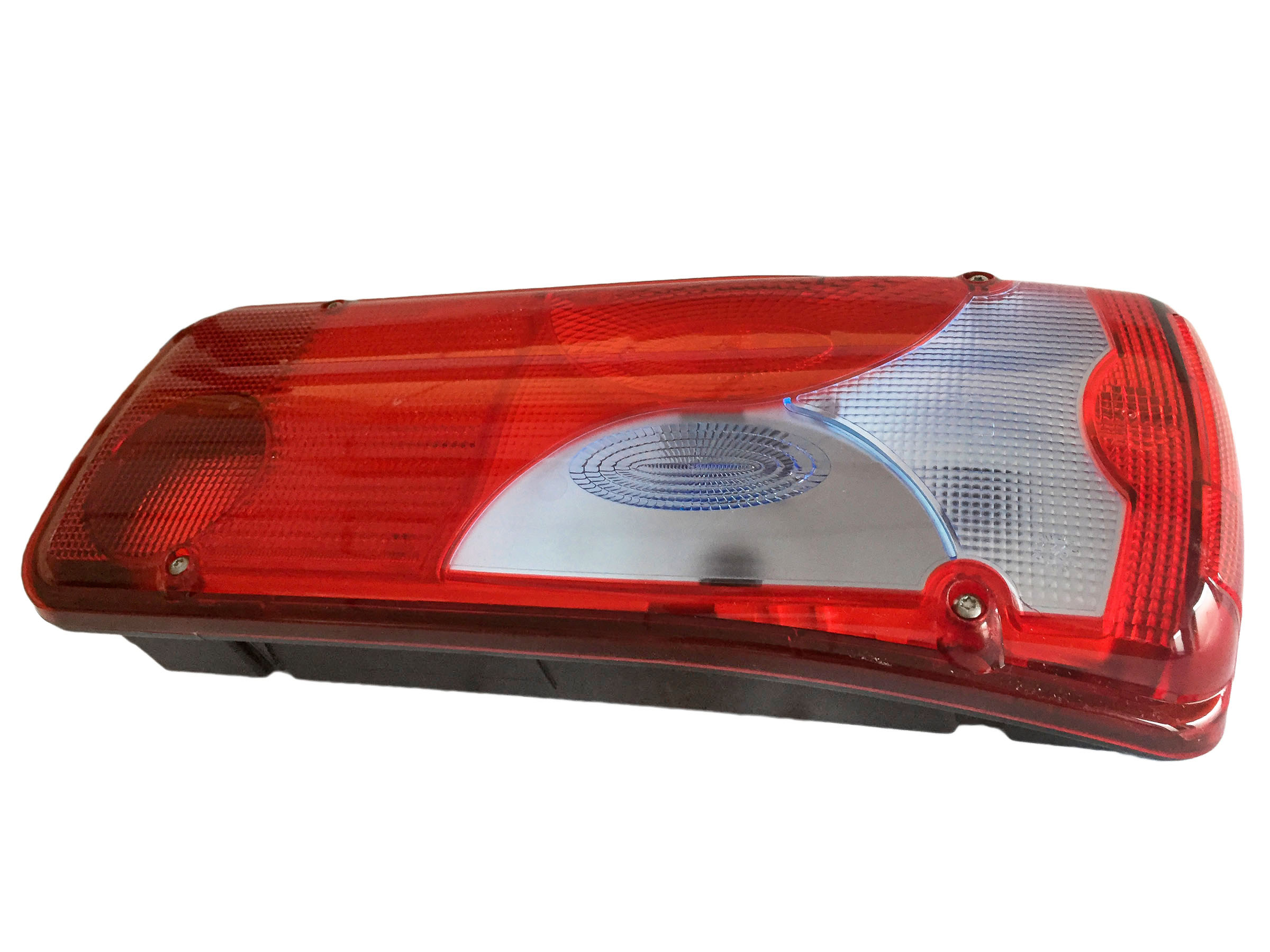 Baklampa LC8 höger, bakkontakt blått glas