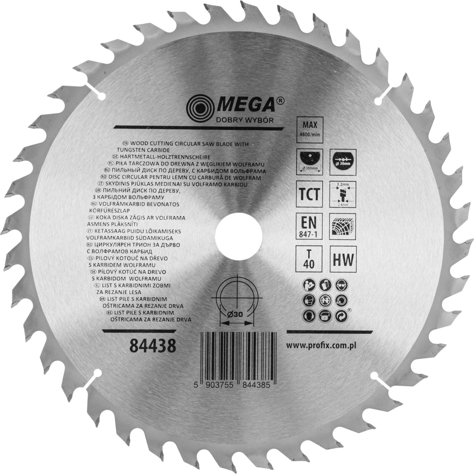 Circular Saw for Wood 300*40T*30 mm
